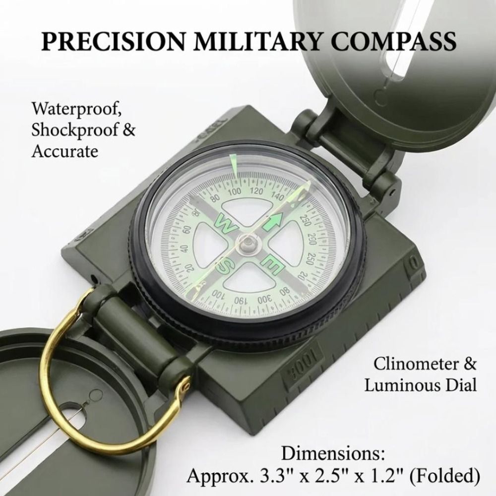 بوصلة احترافية مقاومة للماء، ه - مراجعة Compass Lensatic وسعره