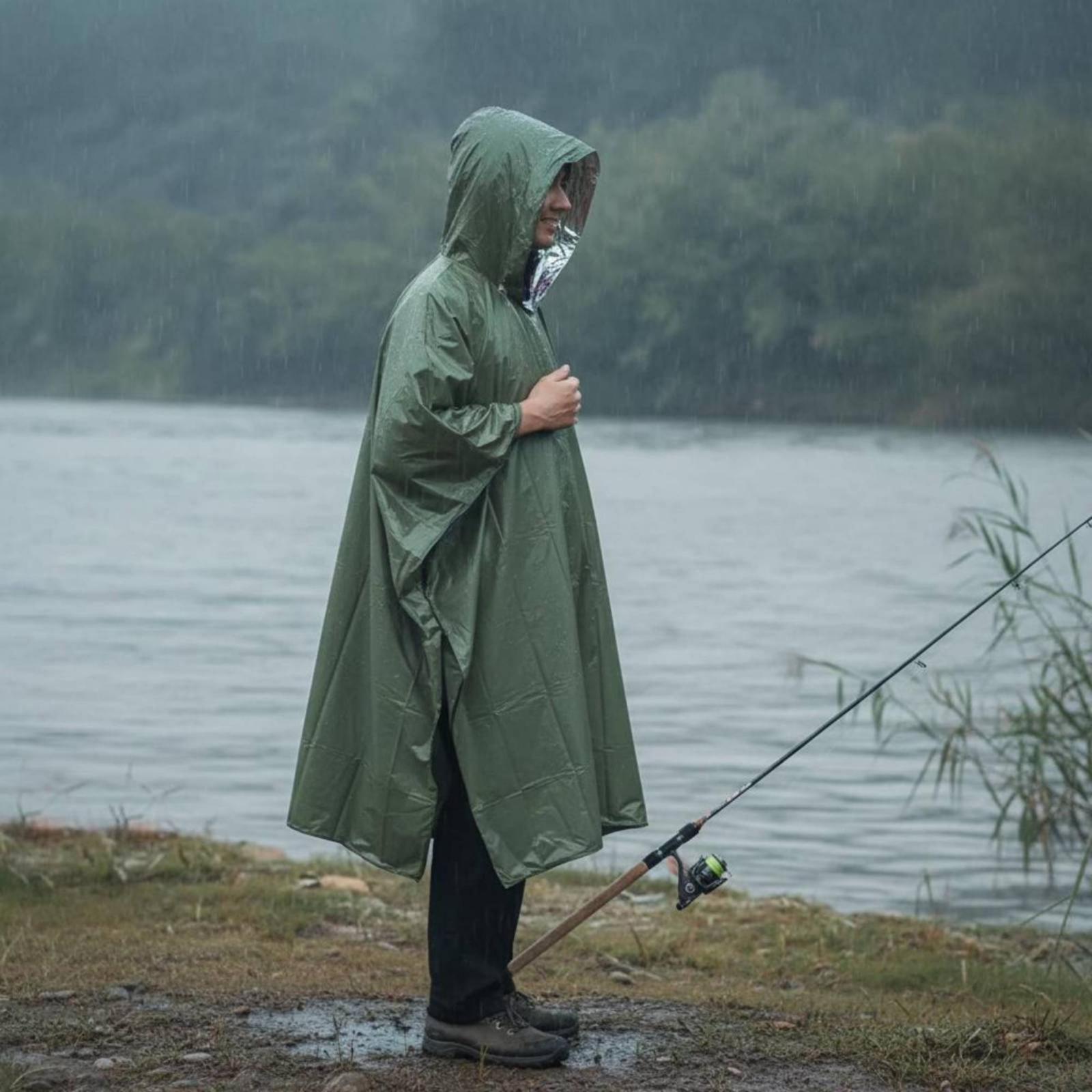 معطف واقٍ من المطر، مقاوم للما - مراجعة Emergency Poncho Rain وسعره